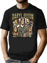 Limited Daryl Dixon Vintage Gift for Woman and Man Premium Heavyweight Cotton T-Shirt - Black