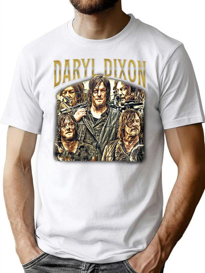 Limited Daryl Dixon Vintage Gift for Woman and Man Premium Heavyweight Cotton T-Shirt - Black