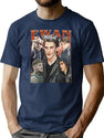 Limited Ewan Mitchell Vintage Shirt Gift for Woman and Man Premium Heavyweight Cotton T-Shirt - Navy