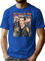 Limited Ewan Mitchell Vintage Shirt Gift for Woman and Man Premium Heavyweight Cotton T-Shirt - Blue