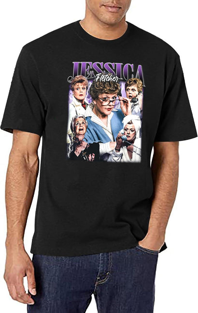Limited Jessica Fletcher Vintage Shirt Gift for Woman and Man Black T-Shirt - Black