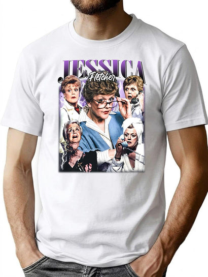 Limited Jessica Fletcher Vintage Shirt Gift for Woman and Man Premium Heavyweight Cotton T-Shirt - Black
