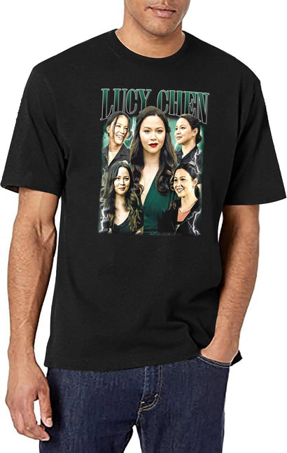 Limited Lucy Chen Vintage Shirt Gift for Woman and Man Black T-Shirt - Black
