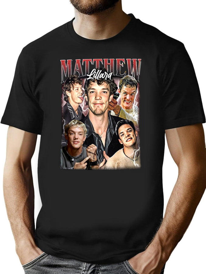 Limited Matthew Lillard Vintage Shirt Gift for Woman and Man Premium Heavyweight Cotton T-Shirt - Black