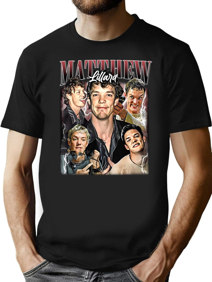 Limited Matthew Lillard Vintage Shirt Gift for Woman and Man Black T-Shirt - Black