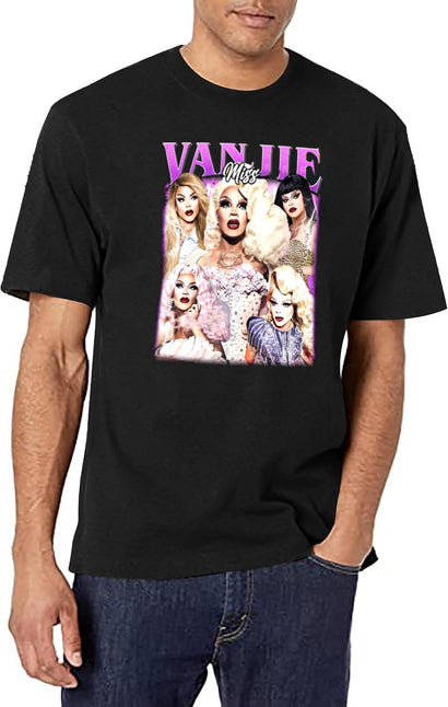 Limited Miss Vanjie Vintage Shirt Gift for Woman and Man Black T-Shirt - Black