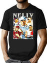 Limited Nelly Rapper Vintage Shirt Gift for Woman and Man T-Shirt for Men & Women, T-Shirts Graphic Tee - Black