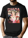 Limited Princess Diana Vintage Shirt Gift for Woman and Man Premium Heavyweight Cotton T-Shirt - Black