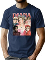 Limited Princess Diana Vintage Shirt Gift for Woman and Man Premium Heavyweight Cotton T-Shirt - Navy