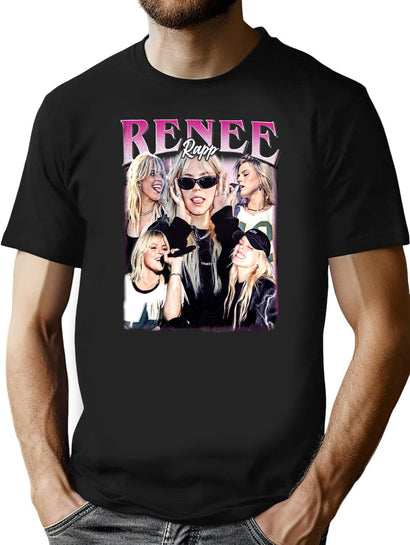 Limited Renee Rapp Vintage Shirt Gift for Woman anda Man T-Shirt for Men & Women, T-Shirts Graphic Tee - Black