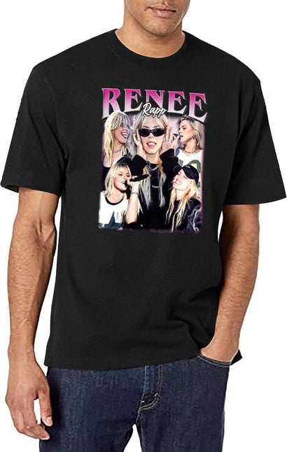 Limited Renee Rapp Vintage Shirt Gift for Woman anda Man Black T-Shirt - Black