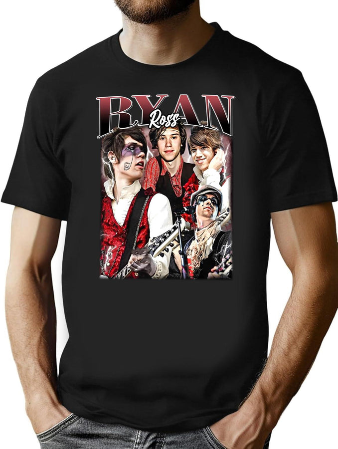 Limited Ryan Ross Vintage Shirt Gift for Woman and Man Premium Heavyweight Cotton T-Shirt - Black