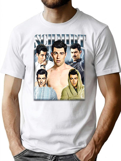 Limited Schmidt New Girl Vintage Shirt Gift for Woman and Man Premium Heavyweight Cotton T-Shirt - Black