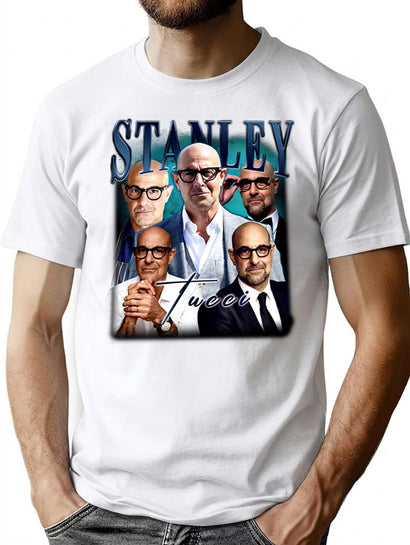 Limited Stanley Tucci Vintage Shirt Gift for Woman and Man T-Shirt for Men & Women, T-Shirts Graphic Tee - Black