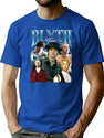 Limited Tom Blyth Vintage Shirt Gift for Woman and Man Premium Heavyweight Cotton T-Shirt - Blue