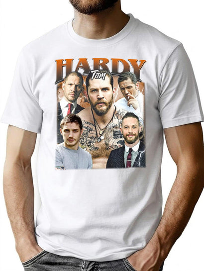 Limited Tom Hardy Vintage Shirt Gift for Woman and Man Premium Heavyweight Cotton T-Shirt - Black