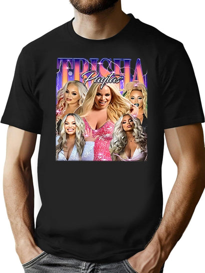 Limited Trisha Paytas Vintage Shirt Gift for Woman and Man Black T-Shirt - Black