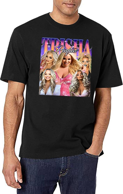 Limited Trisha Paytas Vintage Shirt Gift for Woman and Man Black T-Shirt - Black