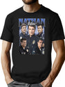 Limitiertes Nathan Fillion Vintage Shirt Geschenk für Frau und Mann Premium Heavyweight Cotton T-Shirt - Black