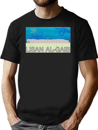 Lisan Al-Gaib Meme Stamp T-Shirt for Men & Women, T-Shirts Graphic Tee - Black