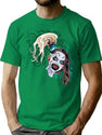 Little Pale Girl Spooky Clown Horror Movie Art Terrifier 2 T-Shirt for Men & Women, T-Shirts Graphic Tee - Green