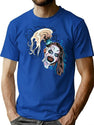 Little Pale Girl Spooky Clown Horror Movie Art Terrifier 2 T-Shirt for Men & Women, T-Shirts Graphic Tee - Blue