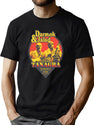 Live at Tanagra Black T-Shirt - Green