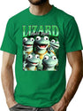 Lizard Lizard Lizard Meme Vintage Bootleg T-Shirt for Men & Women, T-Shirts Graphic Tee - Green