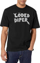 Loded Diaper Classic Black T-Shirt - White