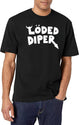 Loded Diper - Vintage Logo Black T-Shirt - White