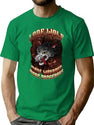 Lone Wolf Bootleg Graphic T-Shirt - Green