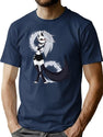 Loona from Helluva Boss Classic Premium Heavyweight Cotton T-Shirt - Navy
