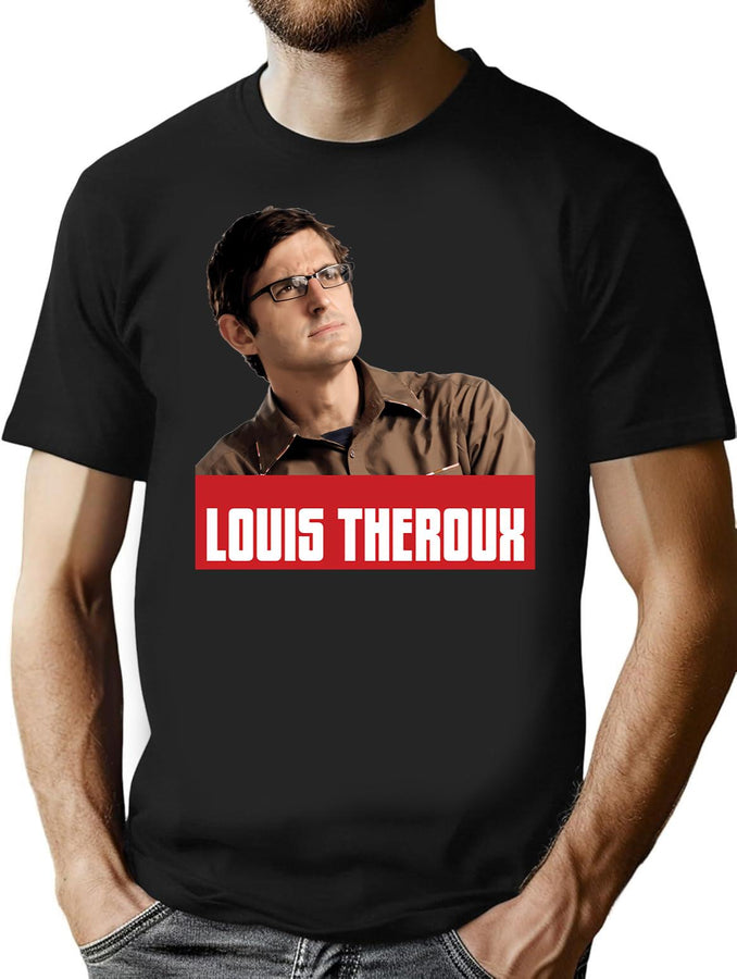Louis Theroux (1) T-Shirt for Men & Women, T-Shirts Graphic Tee - Black