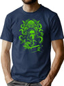 Love Cthulhu T-Shirt for Men & Women, T-Shirts Graphic Tee - Navy