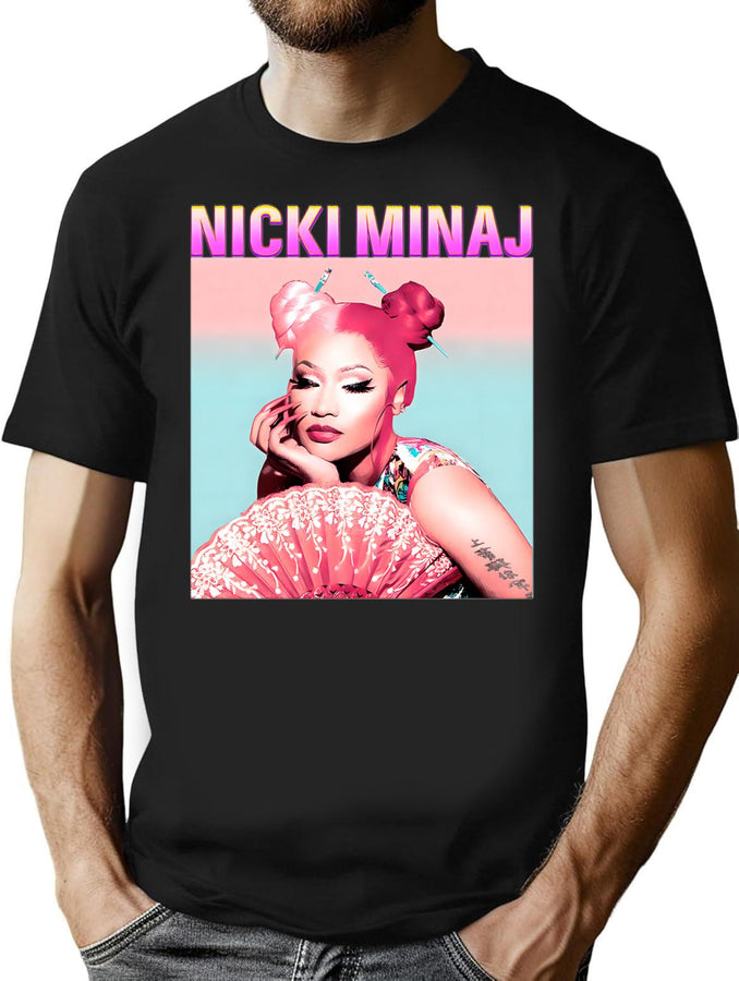 Lovely Nnickimminaj 011 Bootleg Graphic T-Shirt - Black