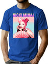 Lovely Nnickimminaj 011 Bootleg Graphic T-Shirt - Blue