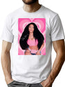 Lovely Nnickimminaj 013 Bootleg Graphic T-Shirt - White
