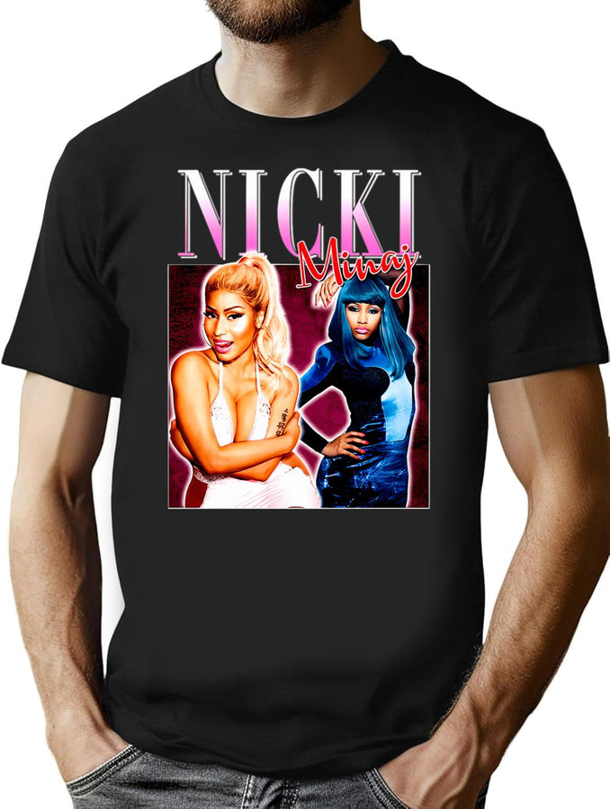Lovely Nnickimminaj 015 Bootleg Graphic T-Shirt - Black