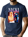 Lovely Nnickimminaj 015 Bootleg Graphic T-Shirt - Navy