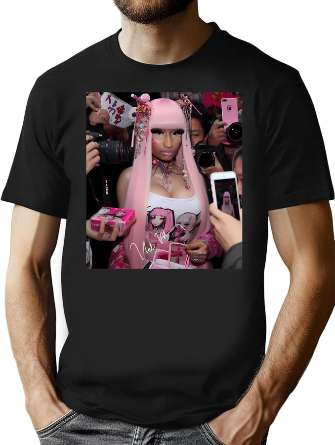 Lovely Nnickimminaj 016 Bootleg Graphic T-Shirt - Black