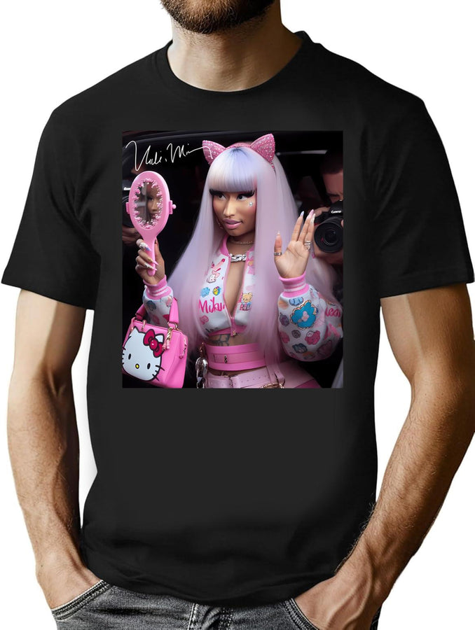 Lovely Nnickimminaj 017 Bootleg Graphic T-Shirt - Black