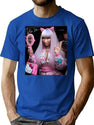 Lovely Nnickimminaj 017 Bootleg Graphic T-Shirt - Blue
