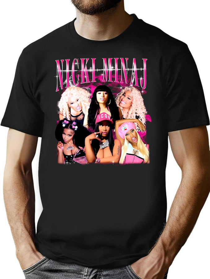 Lovely Nnickimminaj 018 Bootleg Graphic T-Shirt - Black