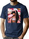 Lovely Nnickimminaj 019 Bootleg Graphic T-Shirt - Navy