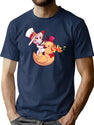 Lucifer from hazbin Hotel Classic T-Shirt for Men & Women, T-Shirts Graphic Tee - Navy