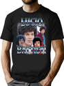 Lucio Battisti 90S Bootleg Style Bootleg Graphic T-Shirt - Black
