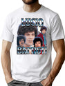 Lucio Battisti 90S Bootleg Style Bootleg Graphic T-Shirt - White
