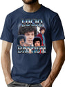 Lucio Battisti 90S Bootleg Style Bootleg Graphic T-Shirt - Navy
