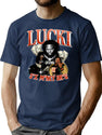 Lucki Rapper Vintage Bootleg Bootleg Graphic T-Shirt - Navy
