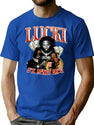 Lucki Rapper Vintage Bootleg Bootleg Graphic T-Shirt - Blue